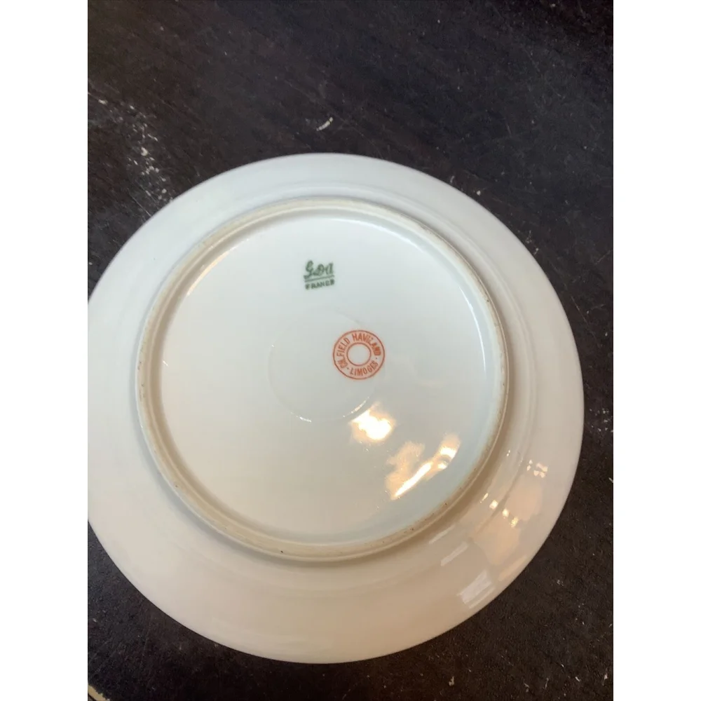 CH Field Haviland Limoges France 5.5” plates Set Of 4 GDA Decorator Mark